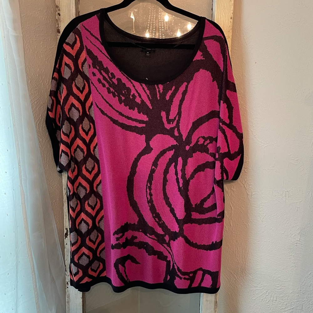 Worthington Woman Mixed Print Top 1X